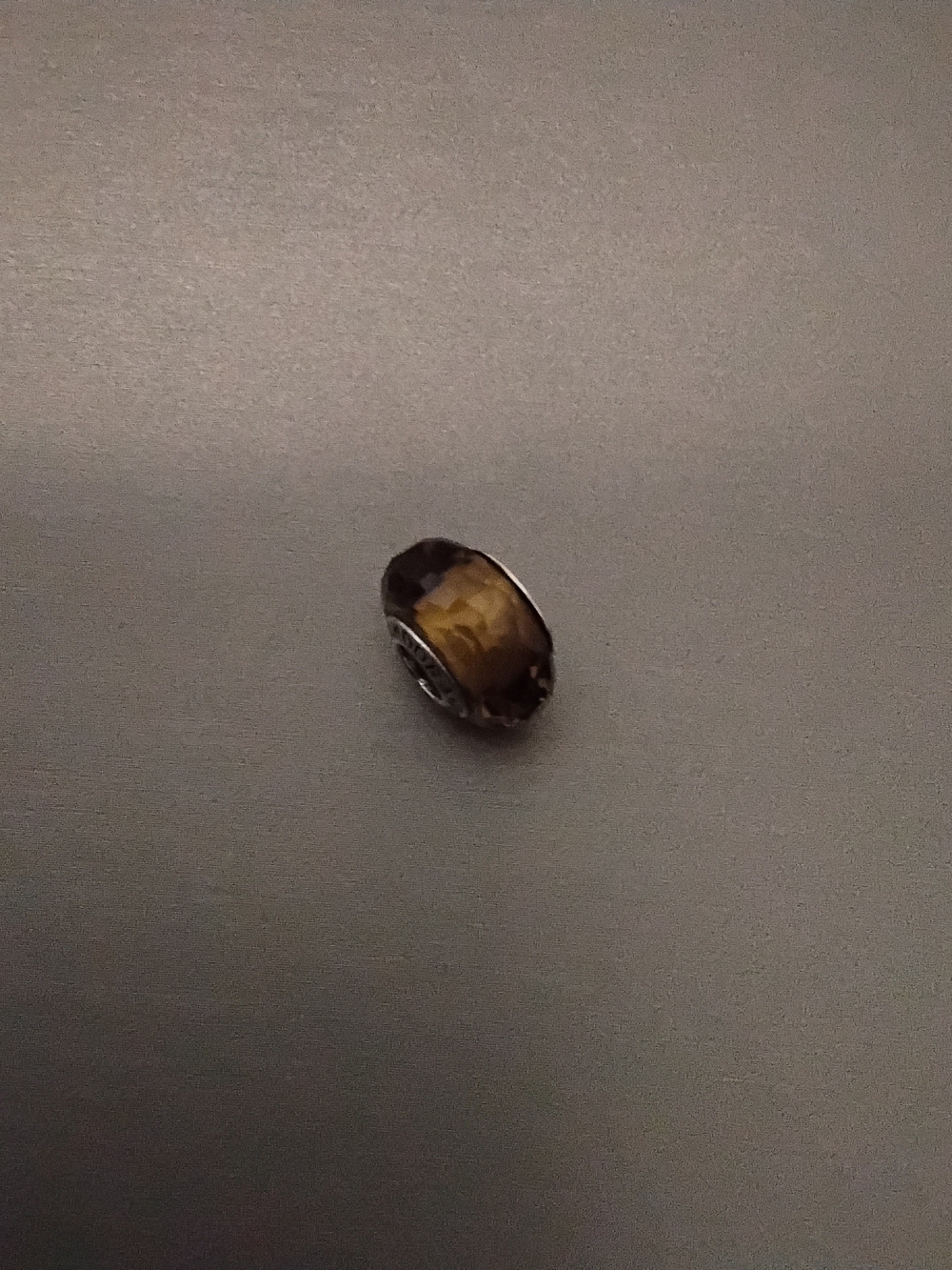 Authentic Pandora Brown Fascinating Faceted Murano Glass Charm